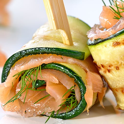 Sushi Dag: Courgette sushi met zalm