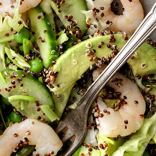 Makkelijke Maandag: Salade met garnalen en avocado