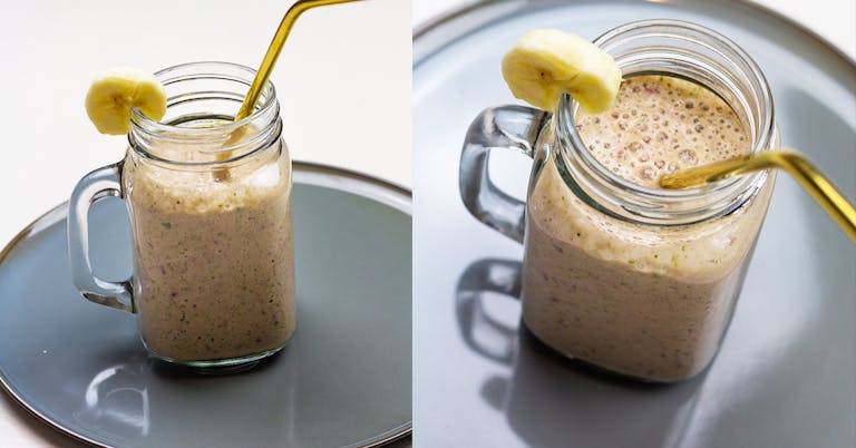 Recept: Post-workout smoothie met banaan en kokoswater