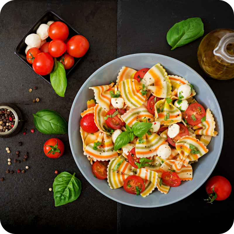 Wat is de voedingswaarde van een pastasalade?