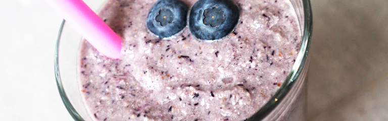 Powerfruit en proteïne: bosbessensmoothie